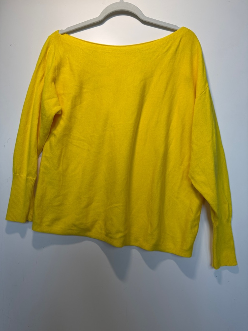 CAbi Sunny Yellow Off The Shoulder Sweater - Picture 3 of 7